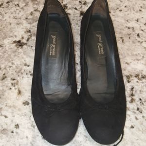 Paul Green black hidden wedge flats